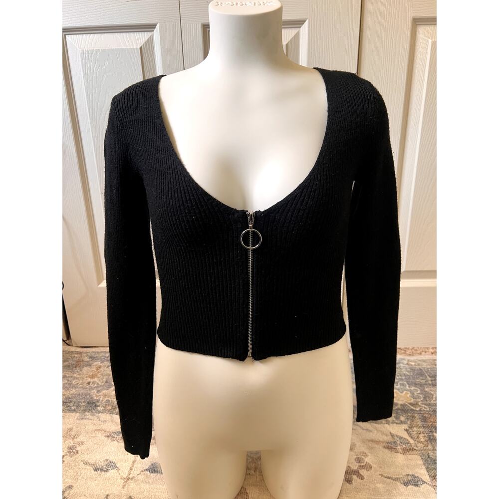 Kendall & Kylie 90s Grunge Shirt Black Size XS Whimsigoth